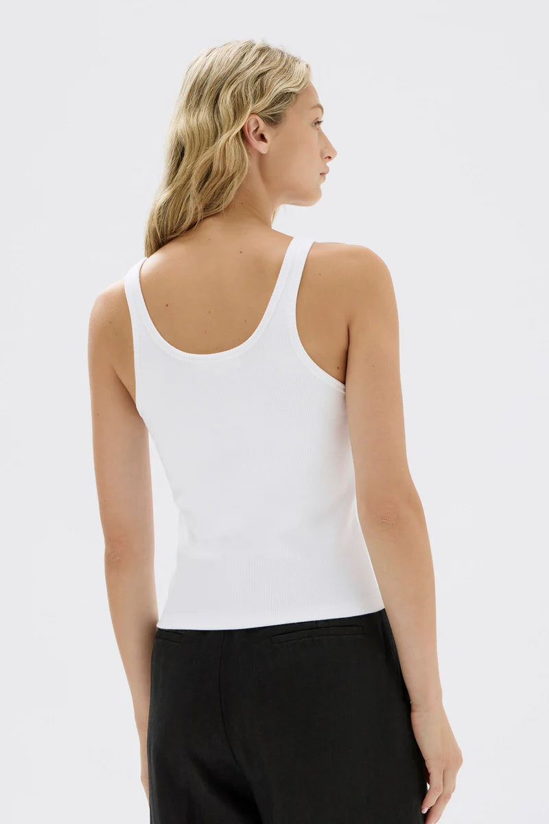 DREW RIB TANK | WHITE