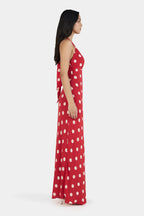 ELYSE MAXI DRESS | RED POLKA