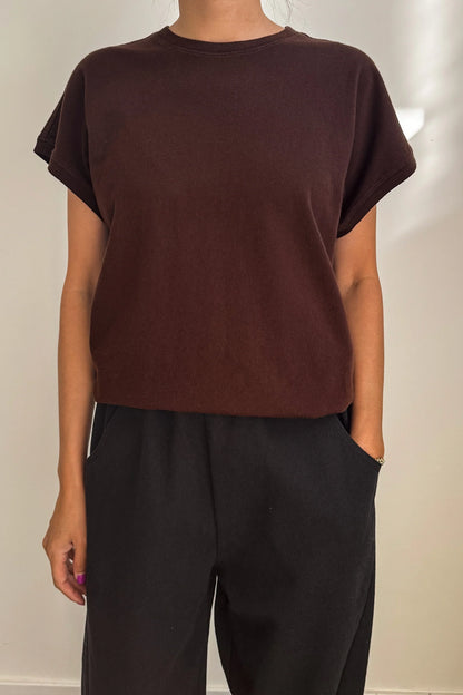 Le Bon Shoppe Ease Tee Dark Cacao