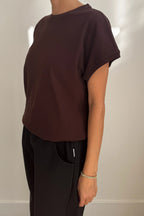 Le Bon Shoppe Ease Tee Dark Cacao