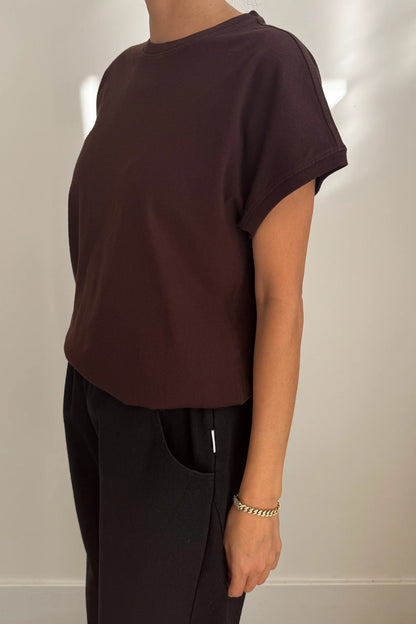 Le Bon Shoppe Ease Tee Dark Cacao