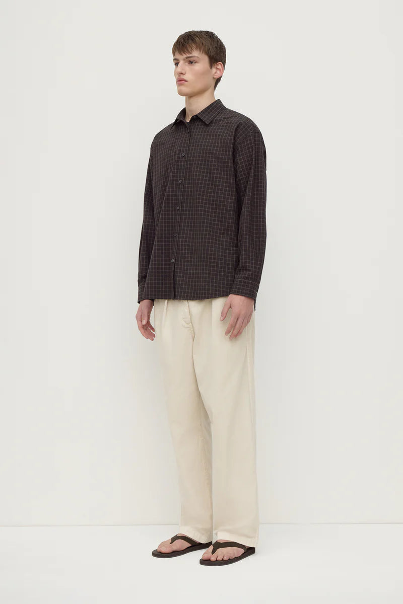 Assembly Label Eddie Check Shirt Black/Brown