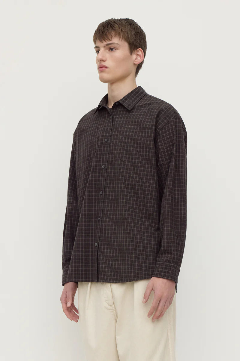 Assembly Label Eddie Check Shirt Black/Brown
