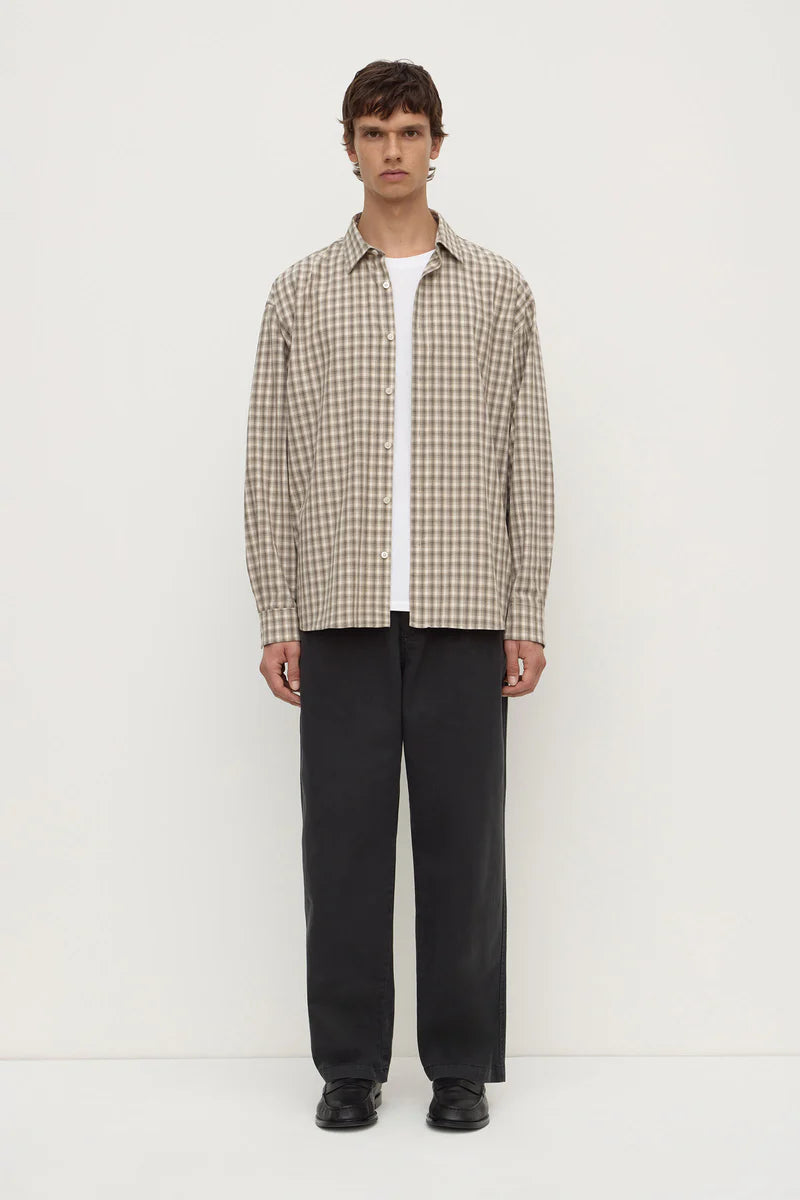 EDDIE CHECK SHIRT | WHITE / GREY