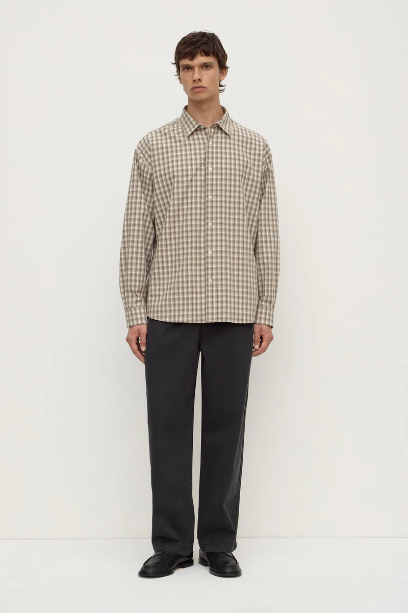 EDDIE CHECK SHIRT | WHITE / GREY