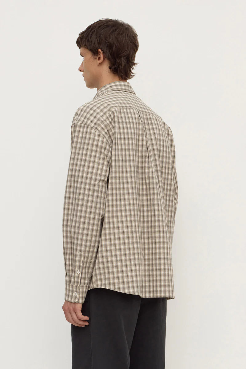 EDDIE CHECK SHIRT | WHITE / GREY