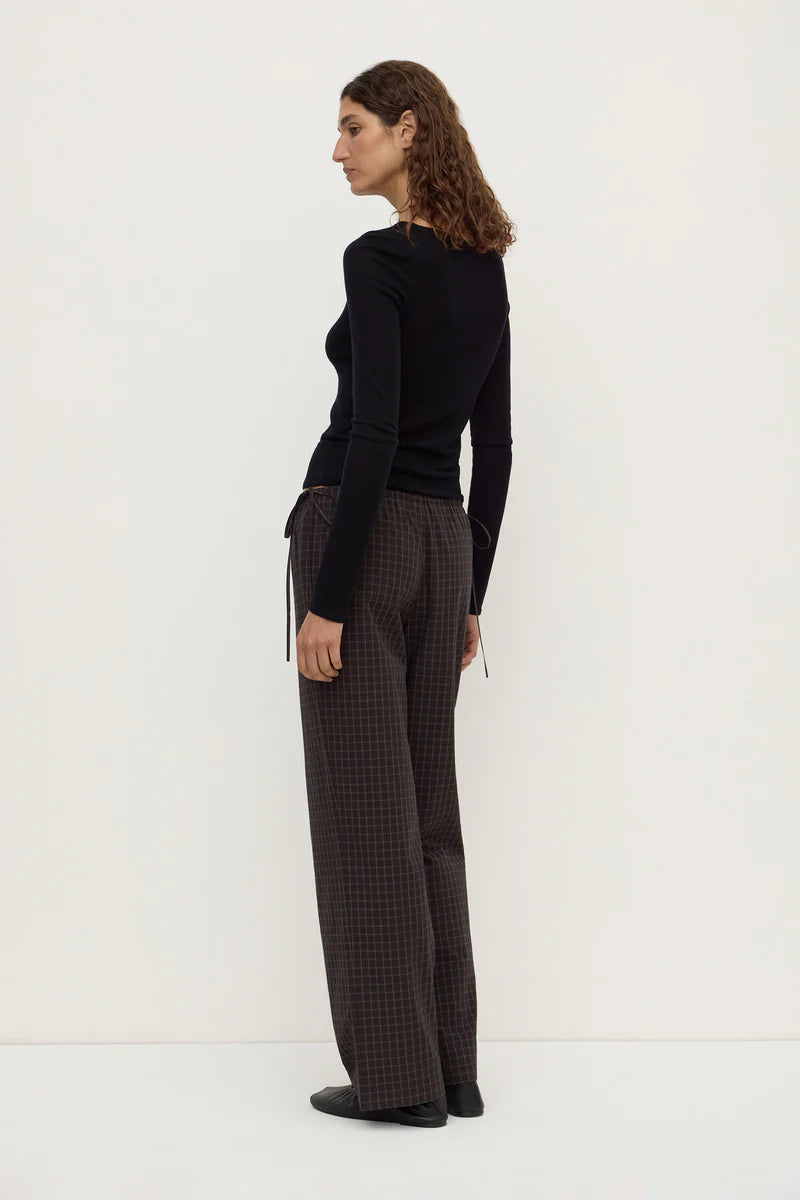 EDDIT CHECK PANT | BROWN / BLACK
