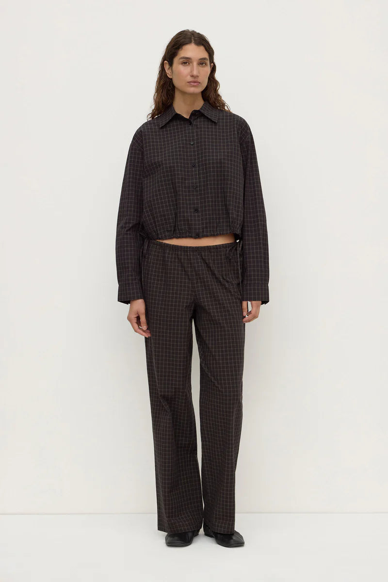 EDDIT CHECK PANT | BROWN / BLACK