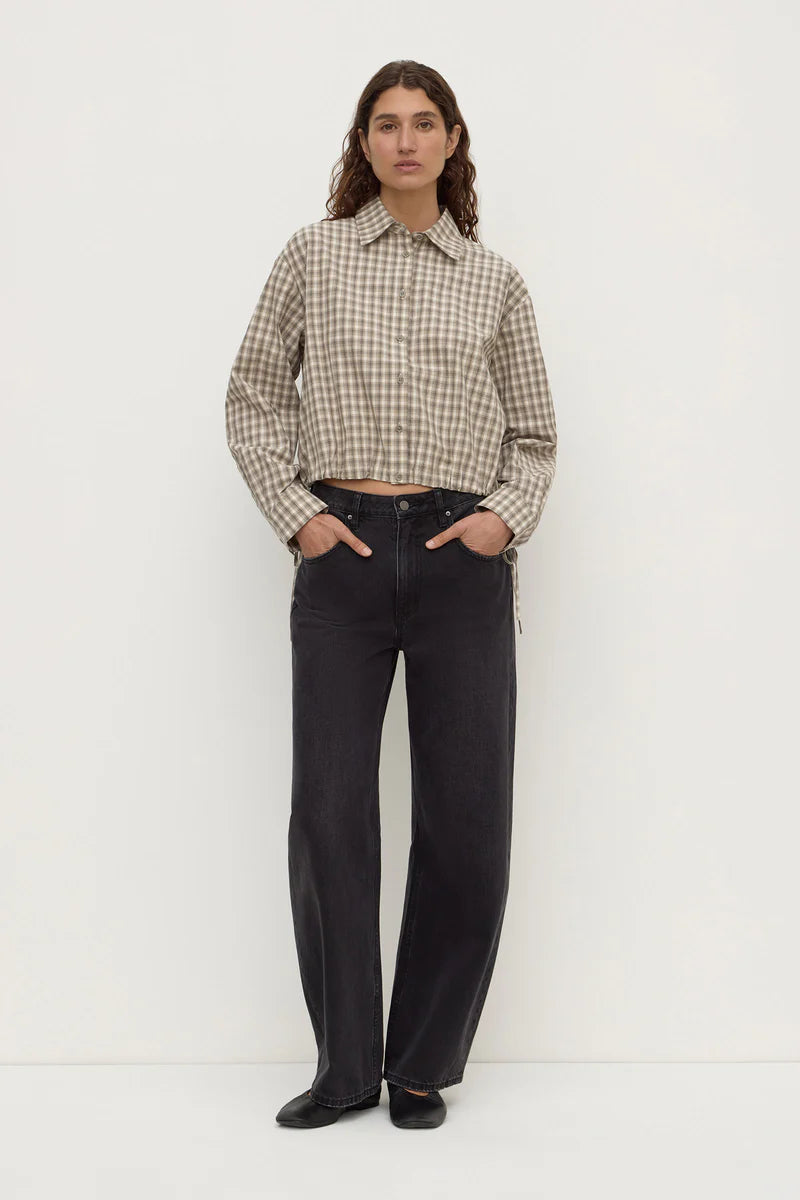 EDDIE CHECK SHIRT | WHITE / GREY