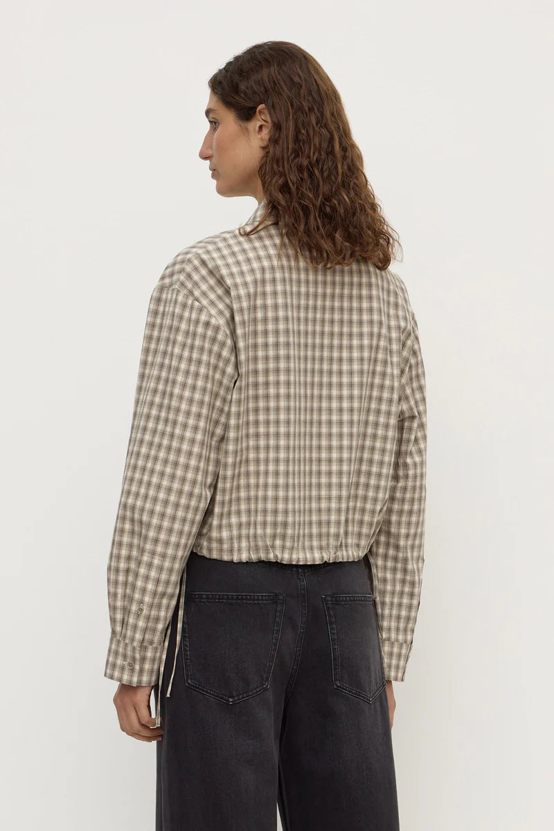 EDDIE CHECK SHIRT | WHITE / GREY