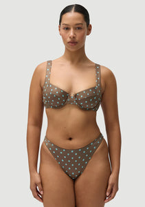 CASANOVA TOP | BLUE POLKA