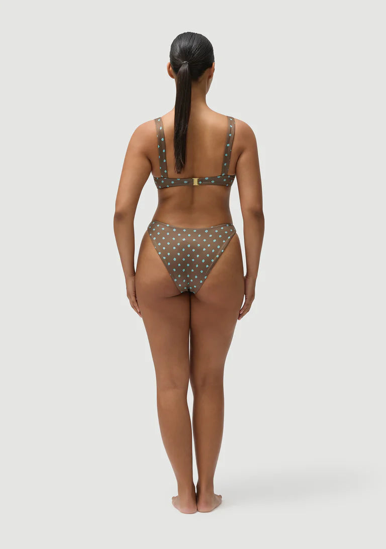 CASANOVA TOP | BLUE POLKA