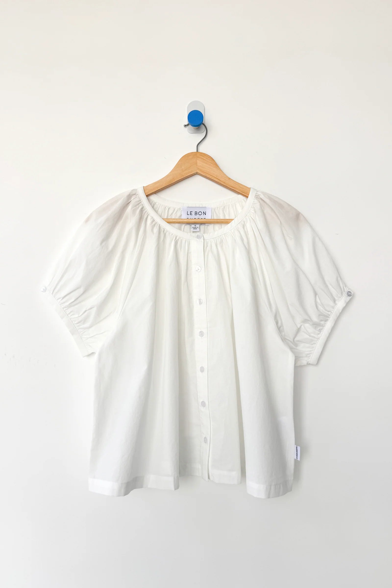 EMILY SHORT SLEEVE TOP | WHITE