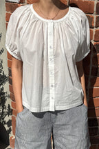 Le Bon Shoppe Emily Short Sleeve Top White