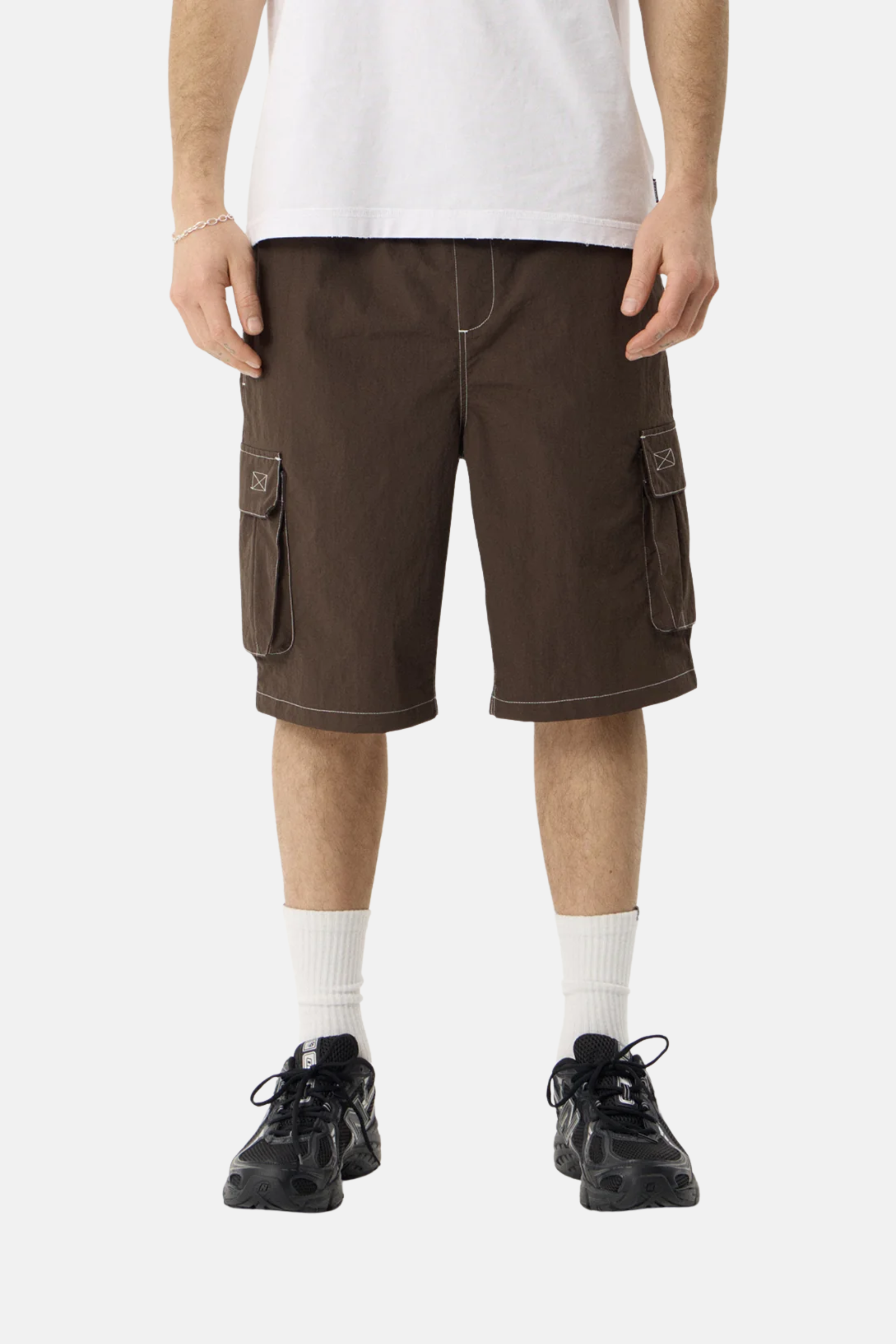 Afends Equipment Cargo Short Coffee