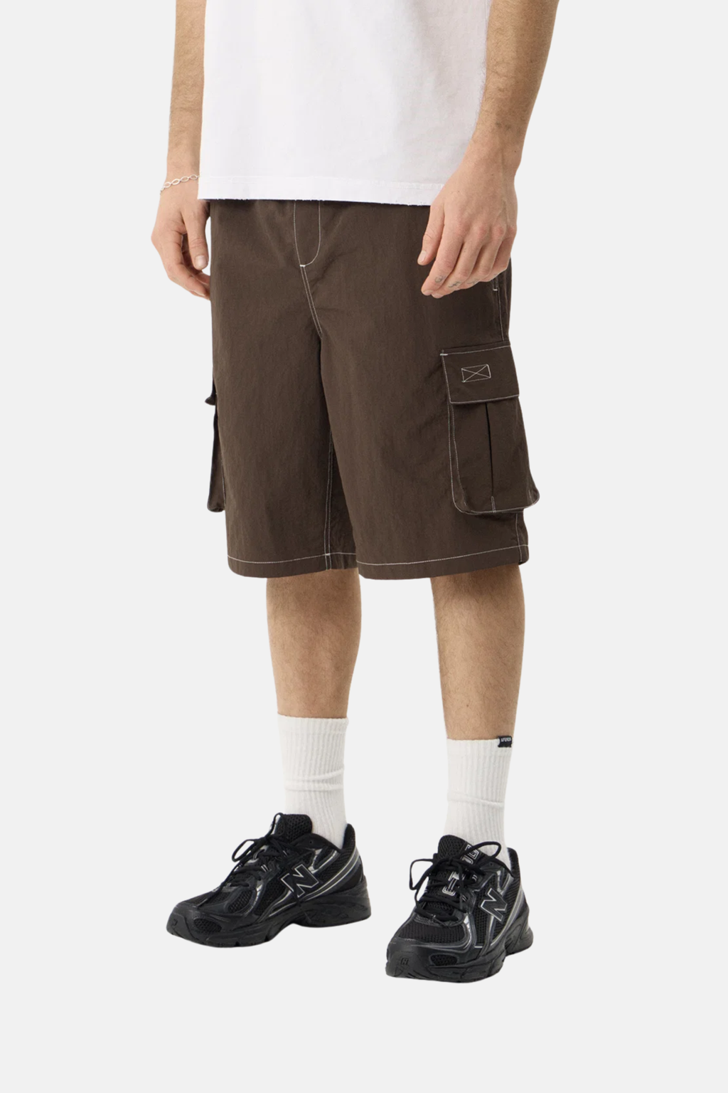 Afends Equipment Cargo Short Coffee