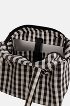 Everyday Cloud Bag Black and Cream Gingham