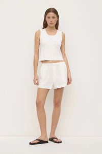 EVERYDAY POPLIN SHORT | WHITE