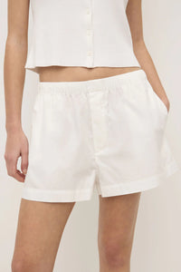 EVERYDAY POPLIN SHORT | WHITE