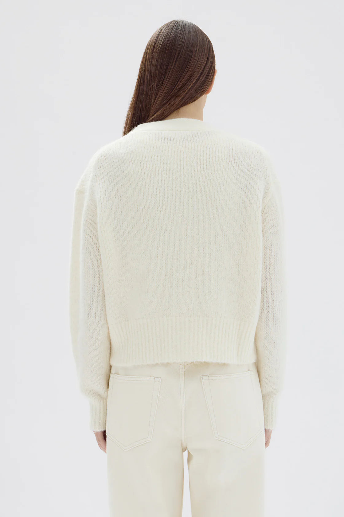 EVI WOOL KNIT CARDIGAN | CREAM