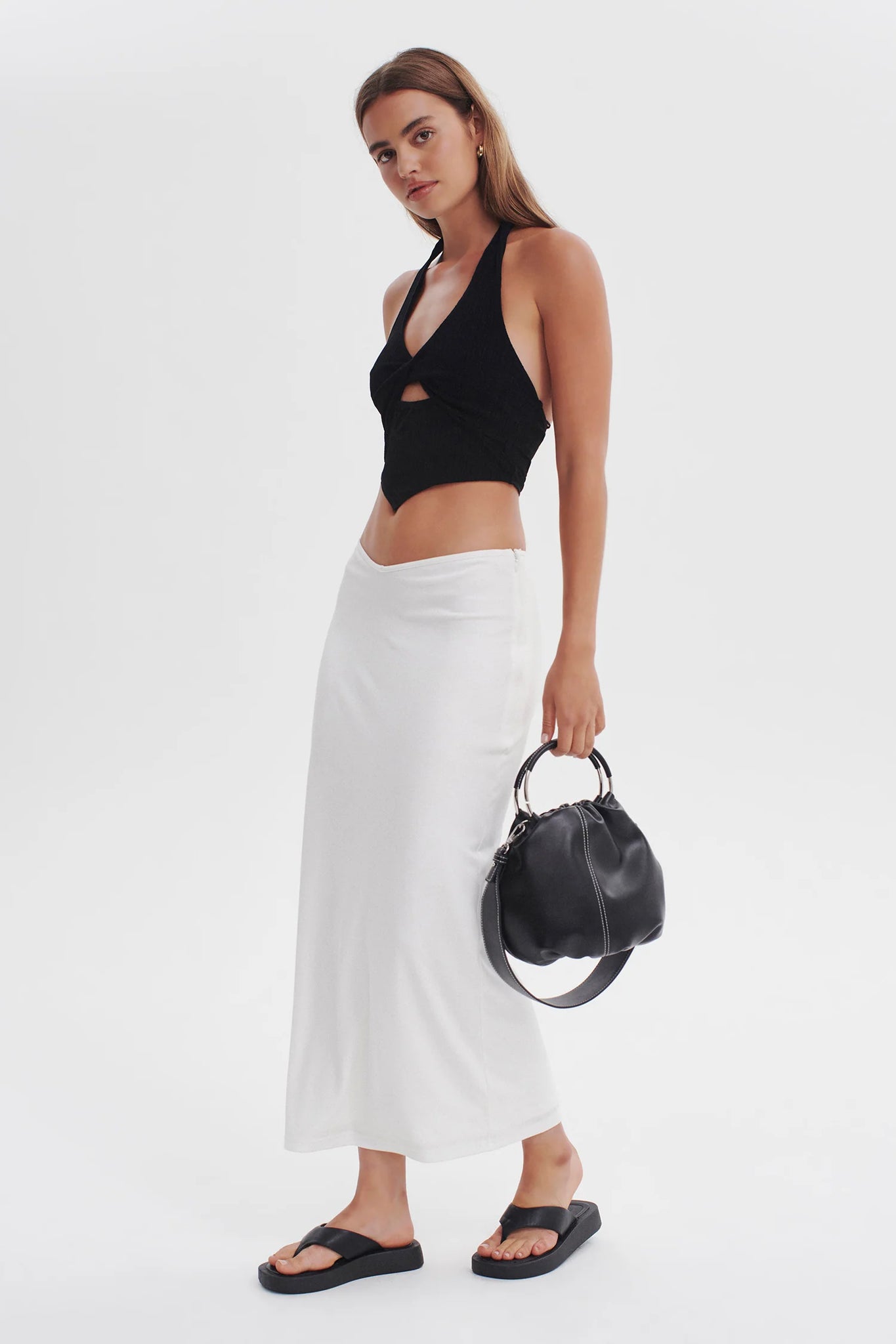 REBEL JERSEY SKIRT | IVORY