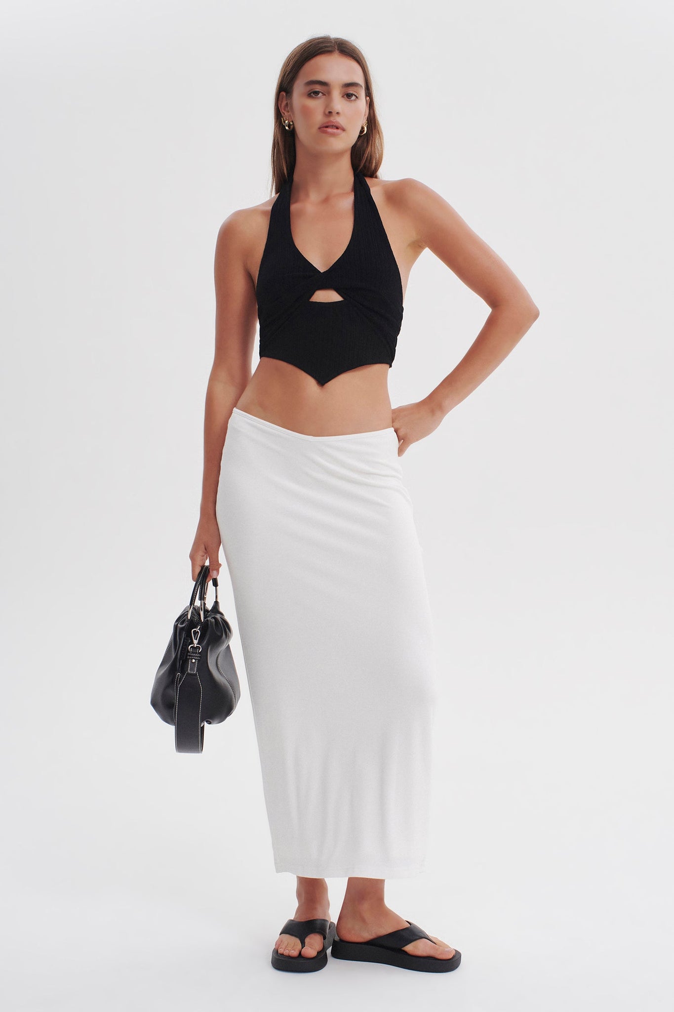 REBEL JERSEY SKIRT | IVORY