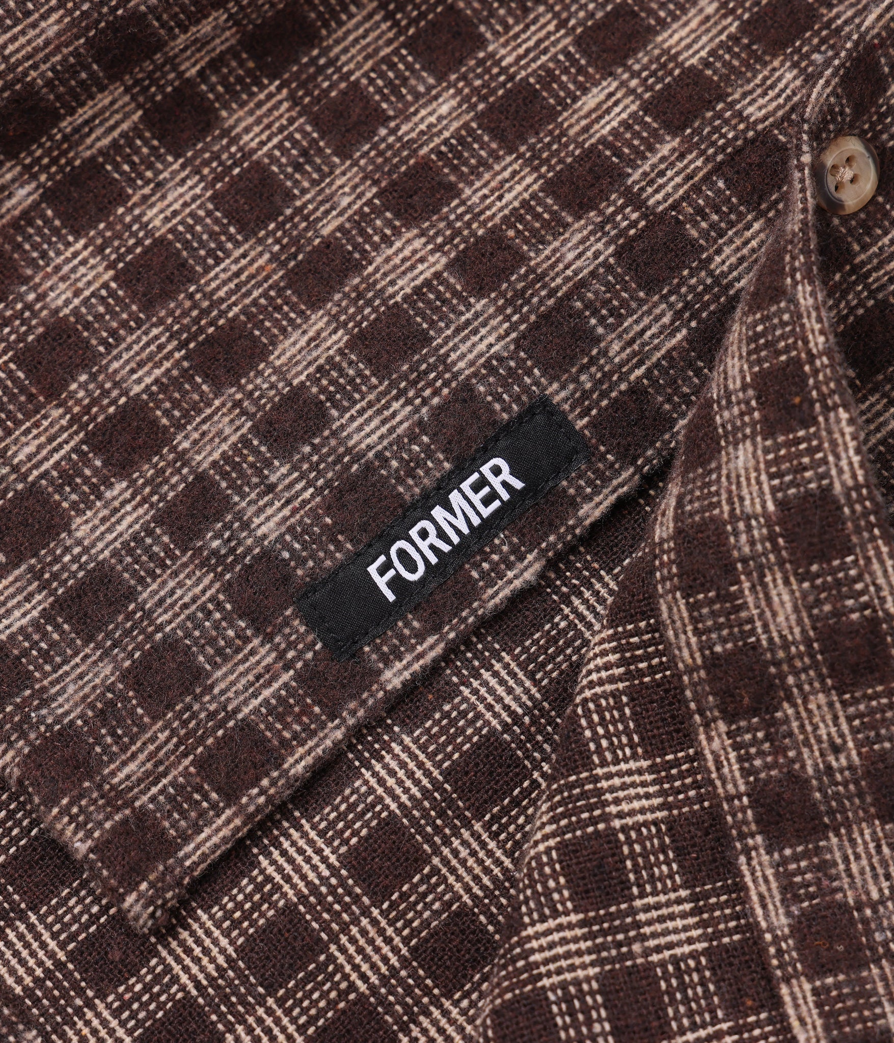 MARQUEE FLANNEL LS SHIRT | BROWN