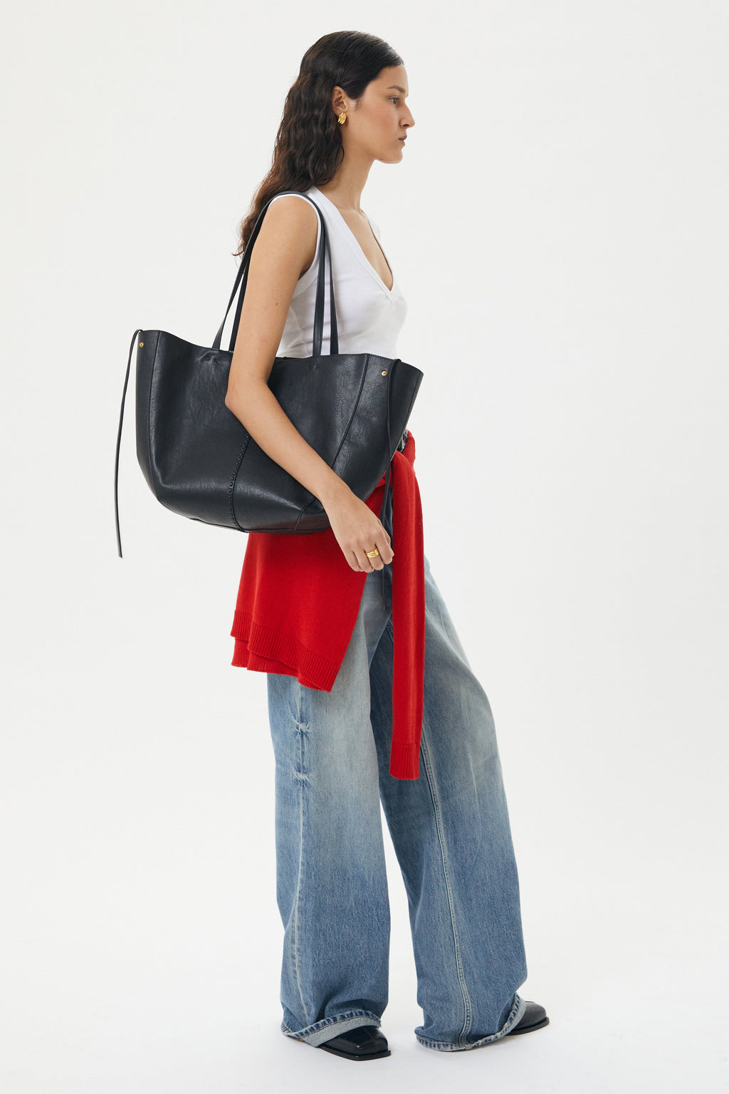 REESE MARKET TOTE BAG | BLACK