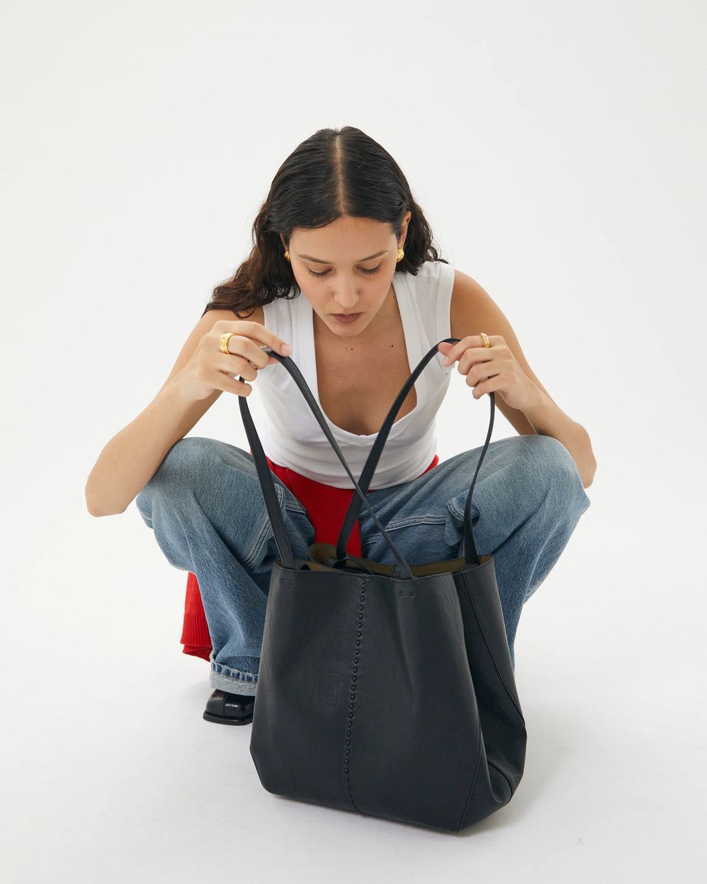 REESE MARKET TOTE BAG | BLACK