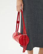BROOKE MINI BARREL BAG | CRIMSON