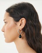 SANTIAGO EARRINGS | SILVER + ONYX