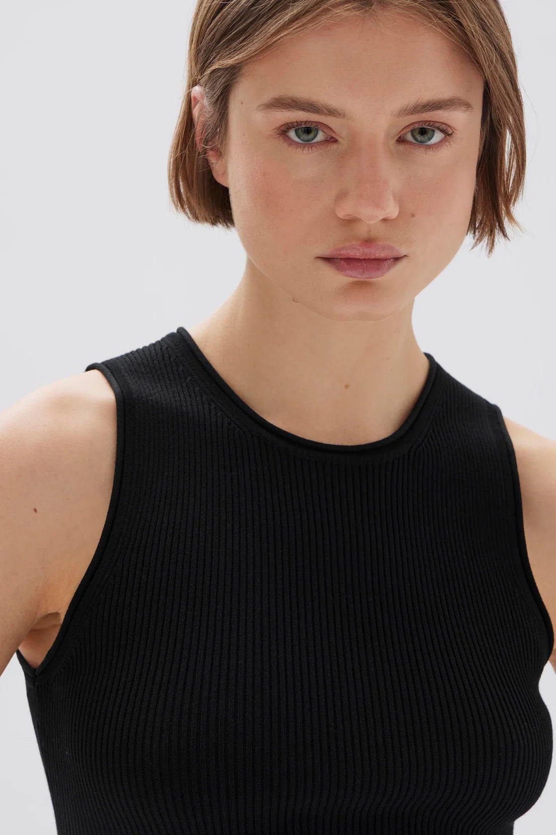 FAYE KNIT TANK | BLACK