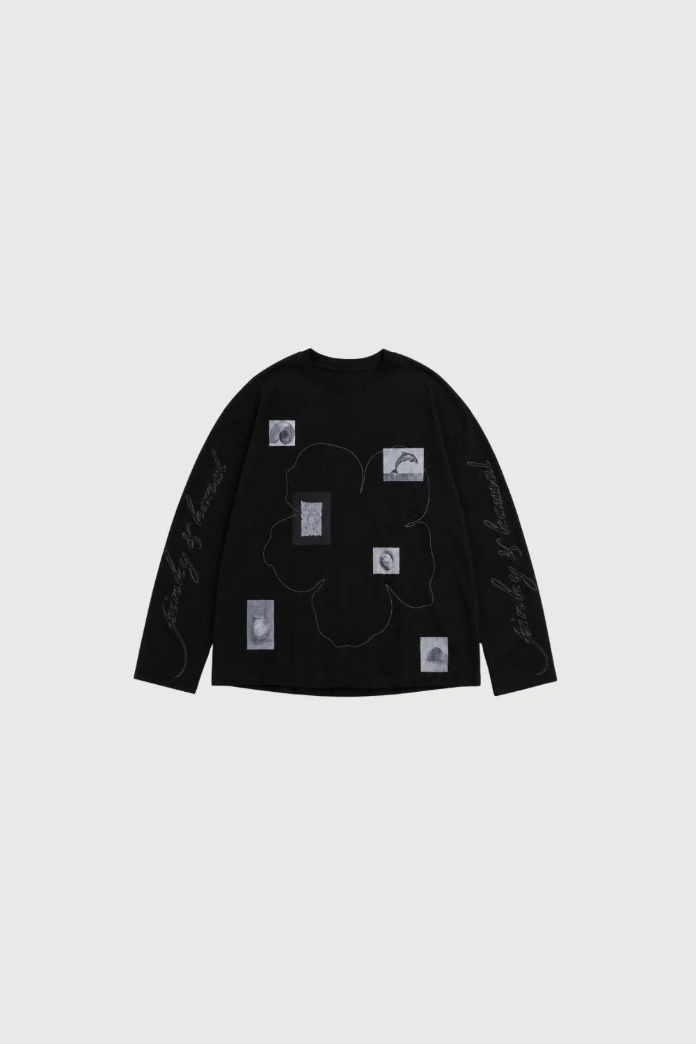 Pinky & Kamal Field Notes Long Sleeve Top Black