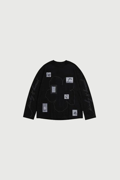 Pinky & Kamal Field Notes Long Sleeve Top Black
