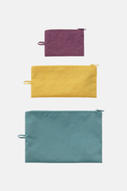 Baggu Flat Pouch Set Jewel Mix