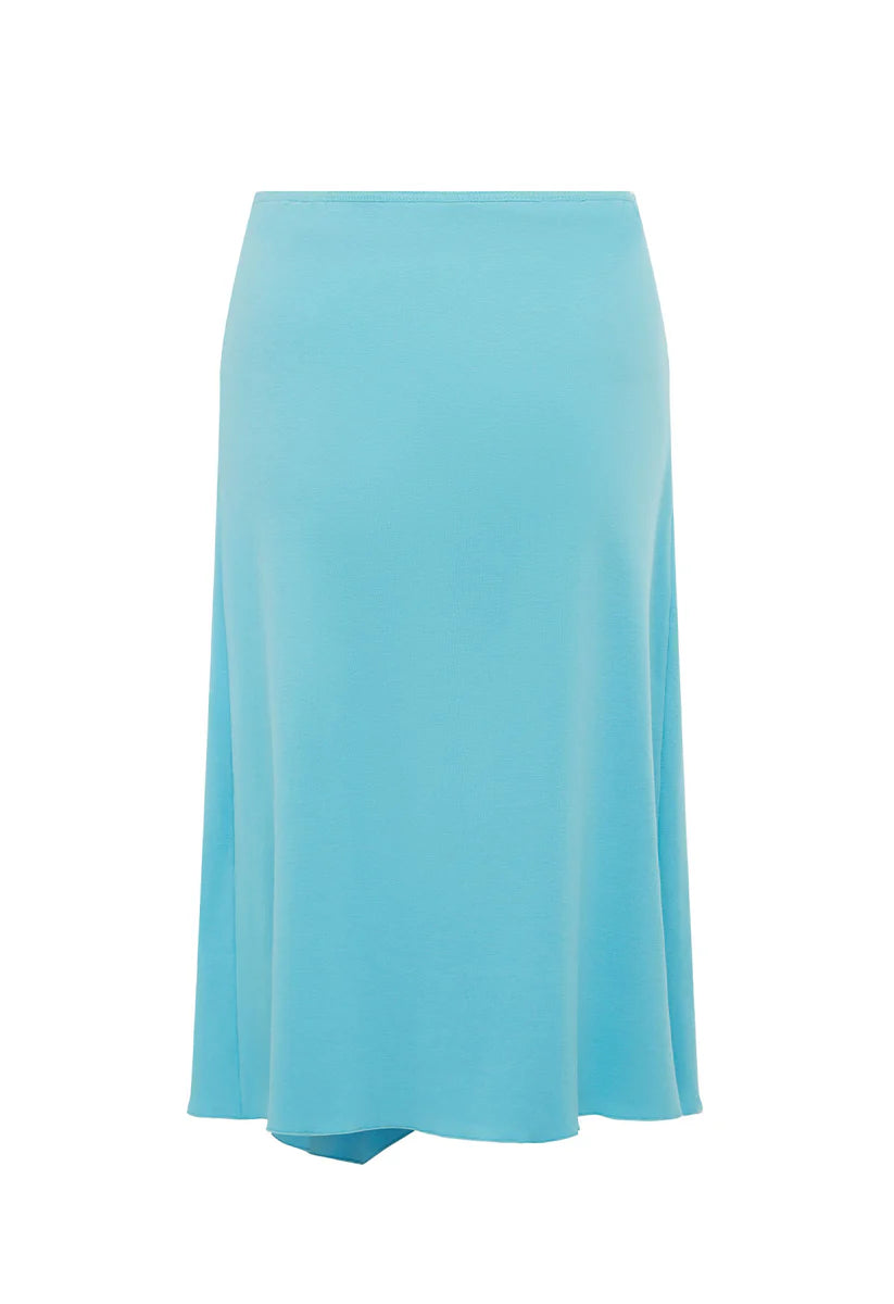 FLOUNCE FRONT SKIRT | AQUA