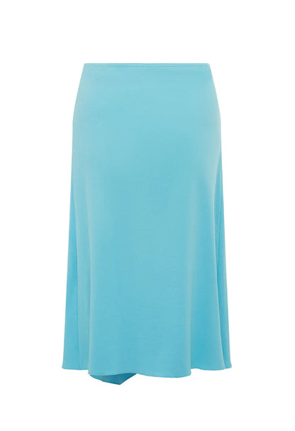 Olga Joan Flounce Front Skirt Aqua