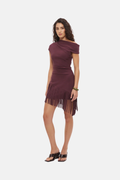 Mon Renn Freya Mini Dress Dusty Plum