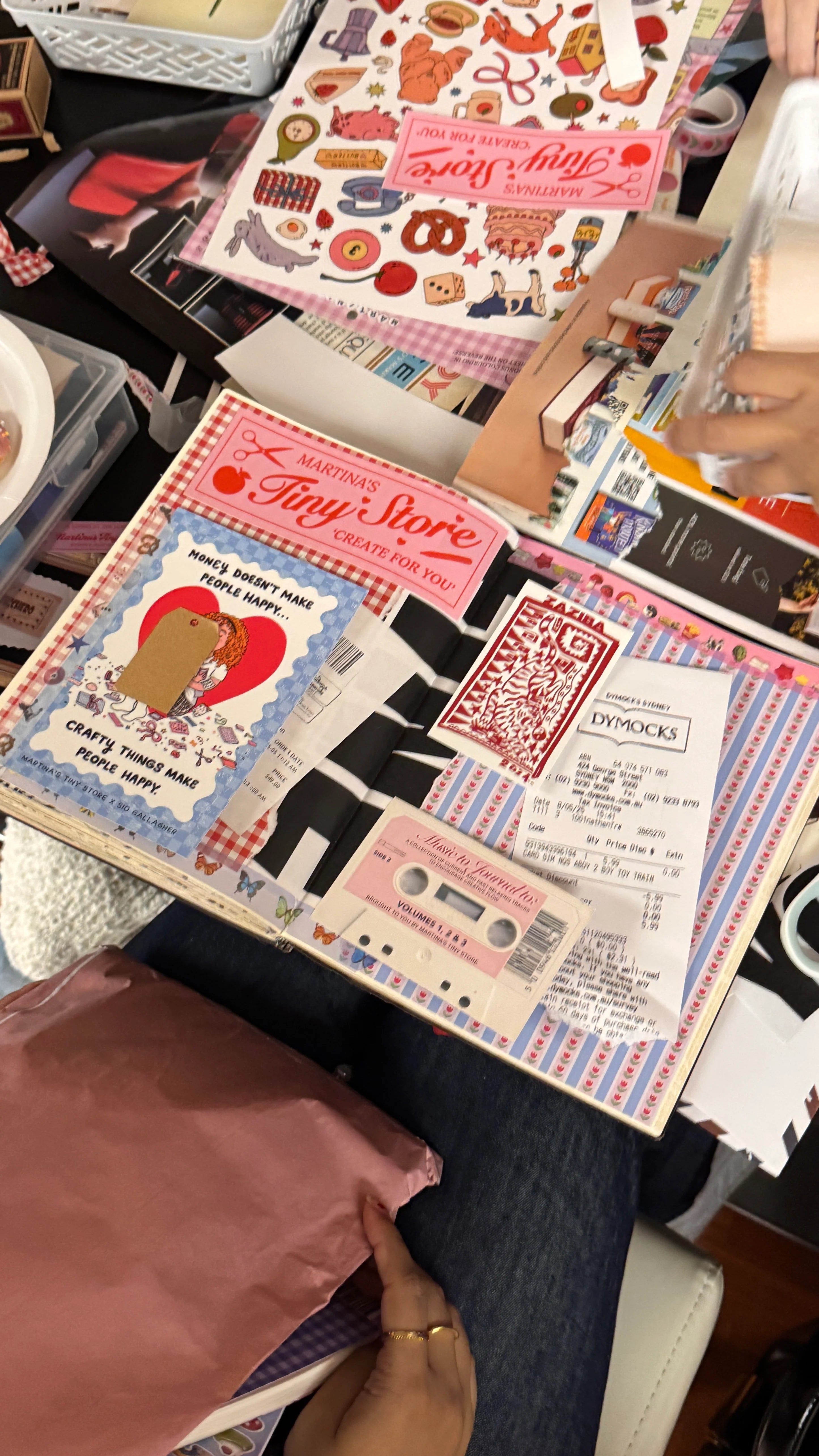 CRAFTY GIRL POSTCARD ARTWORK X SIO GALLAGHER