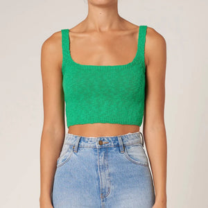 PRAIRIE KNIT CAMI | GRASS