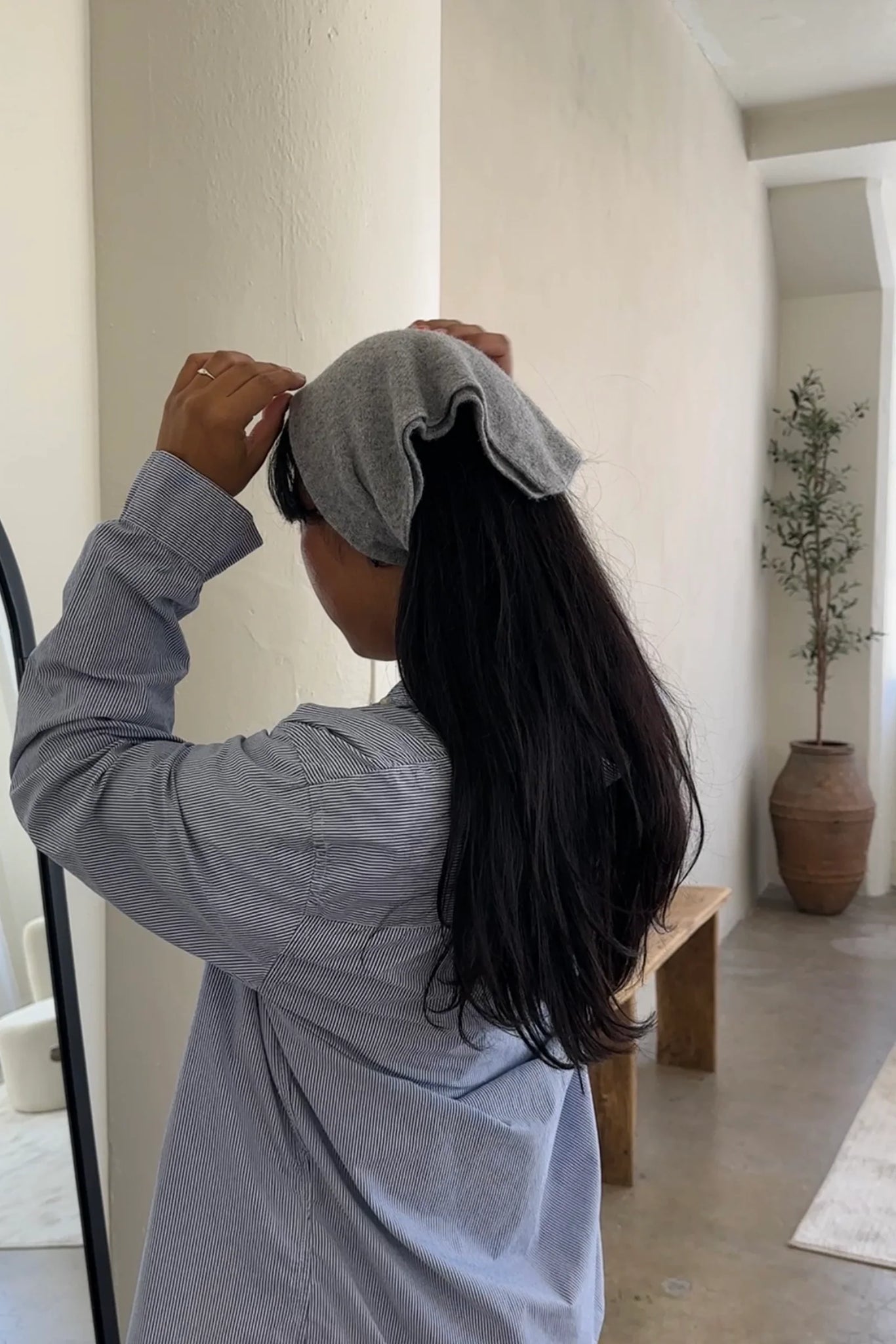 CASHMERE BANDANA | HT GREY