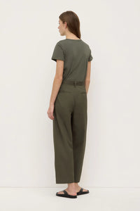 GENO POPLIN PANT | MOSS