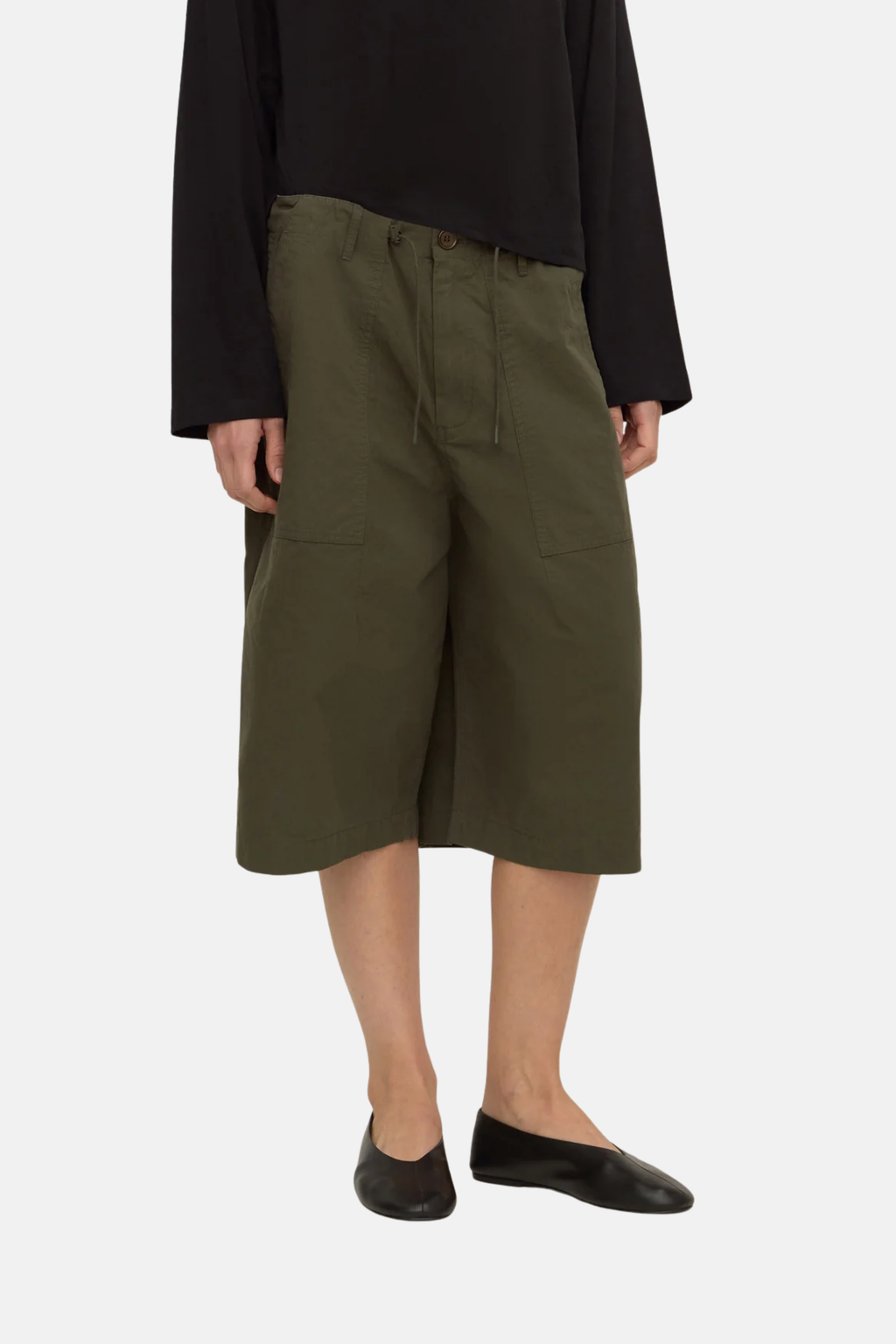Assembly Label Gigi Utility Short Dark Military