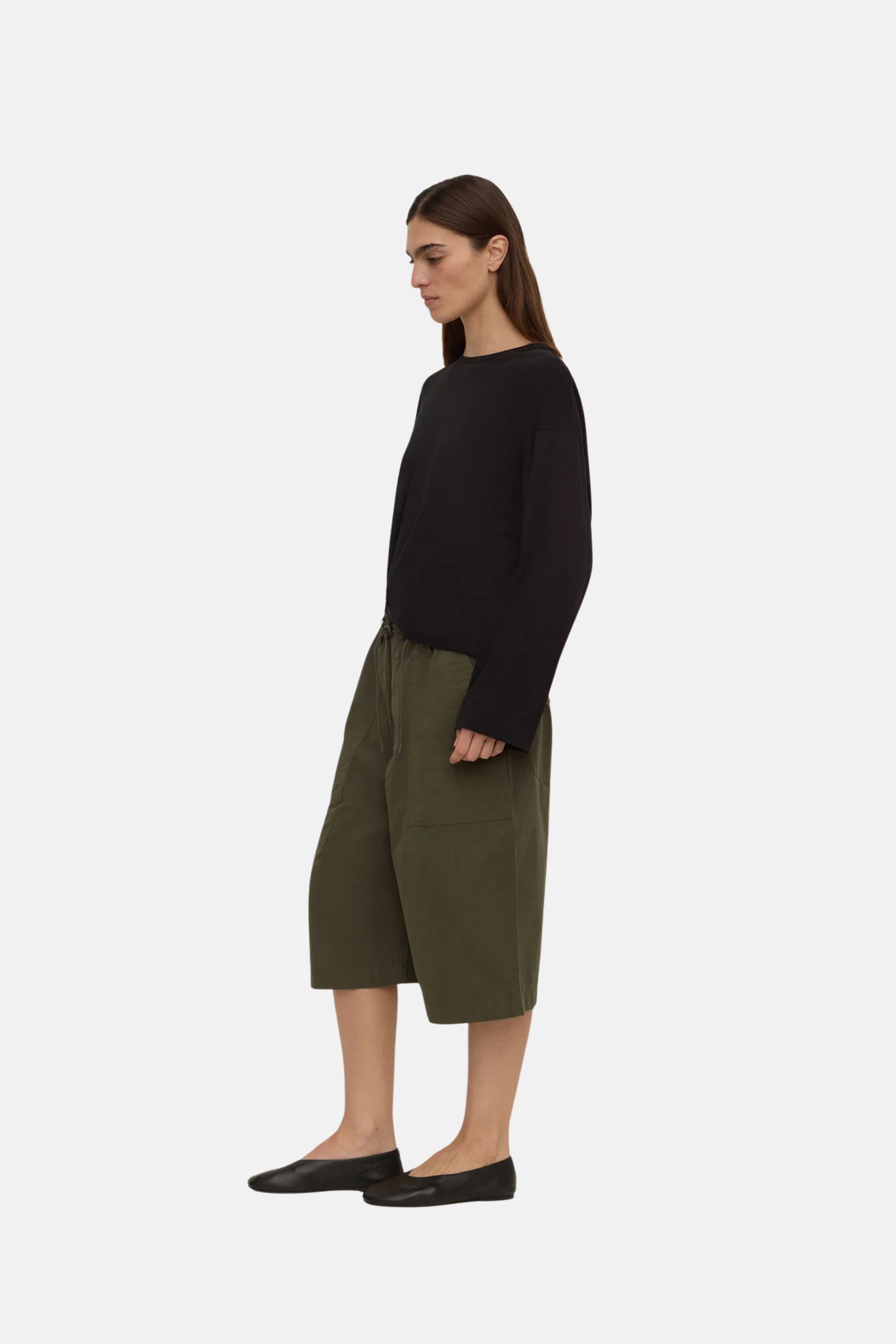 Assembly Label Gigi Utility Short Dark Military