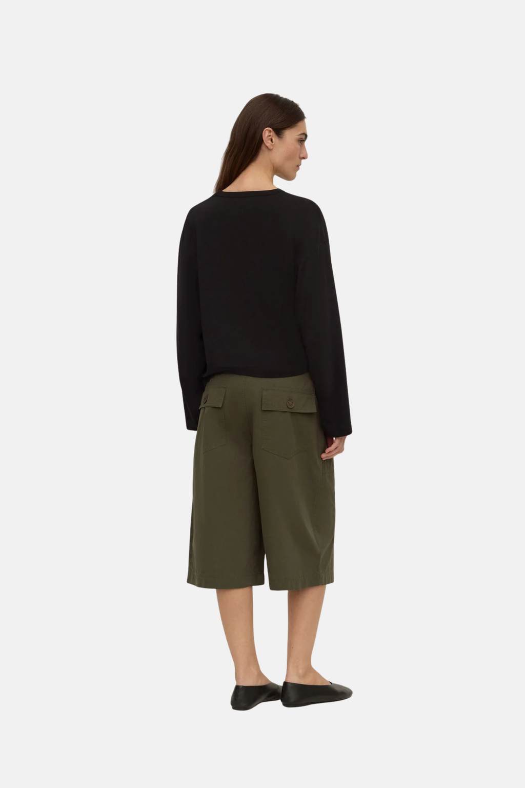 Assembly Label Gigi Utility Short Dark Military