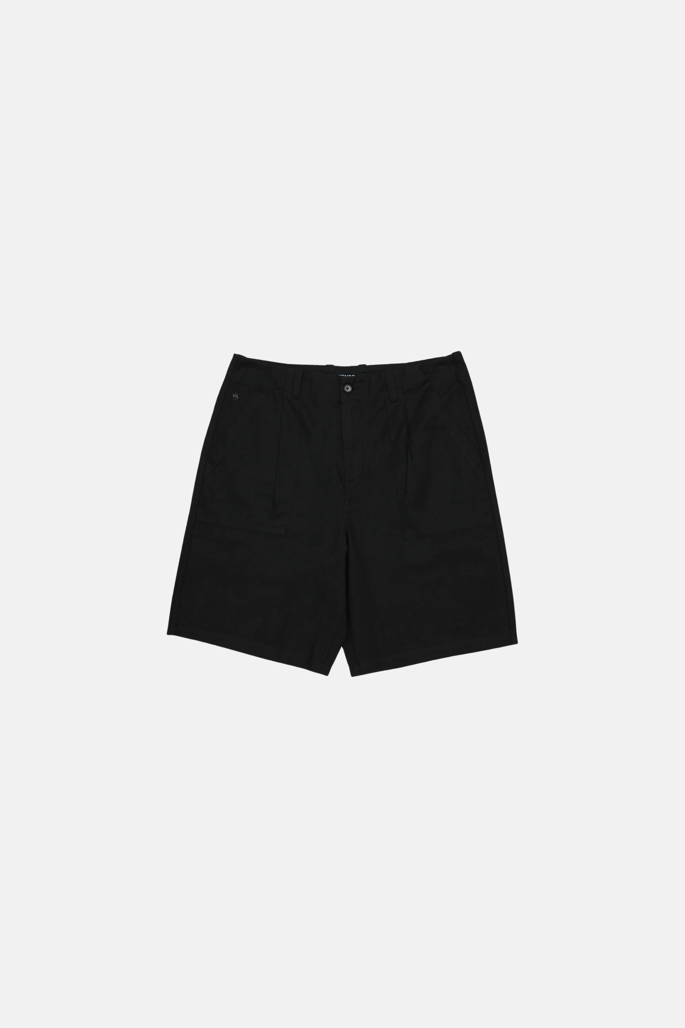 Afends Glider Pleated Short Black