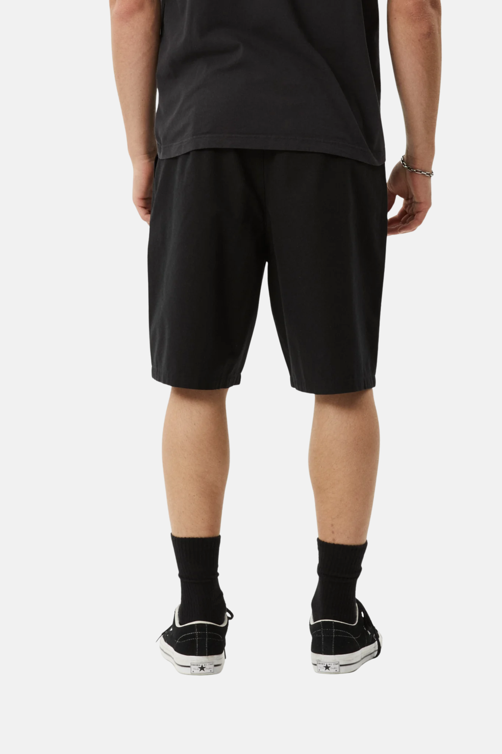 Afends Glider Pleated Short Black