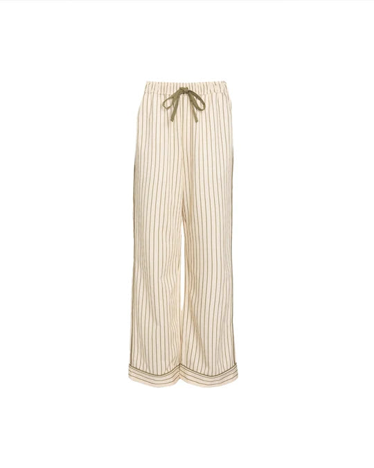 SLEEP PANT | MATCHA STRIPES