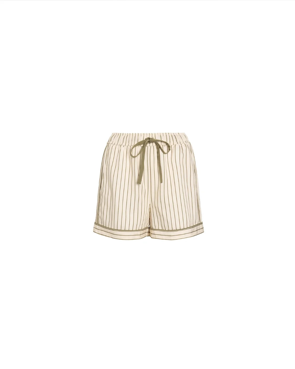 SLEEP SHORTS | MATCHA STRIPES