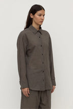 HARRIET CHECK LONG SLEEVE | BROWN/BLACK